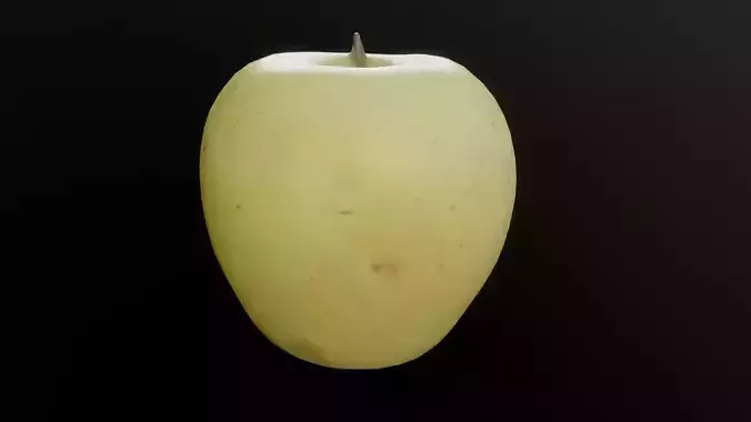 3D Scan Yellow Apple