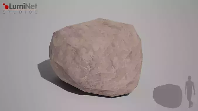 Rock 4 foliage 17 of 25 Low-poly 3D model