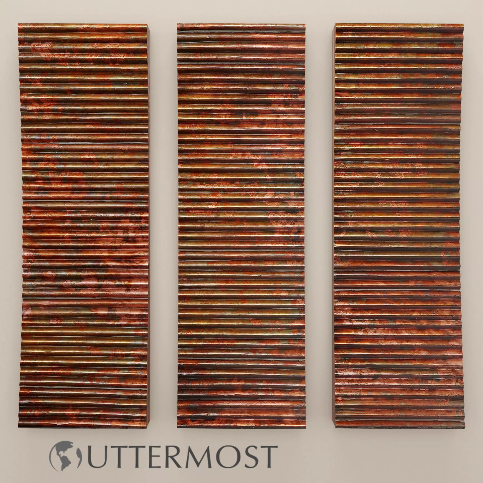Uttermost Adara Copper Wall Art - Set 3D 3D model