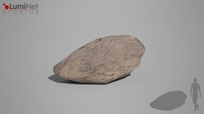 Rock 3 foliage 16 of 25 Low-poly 3D model Low-poly 3D model