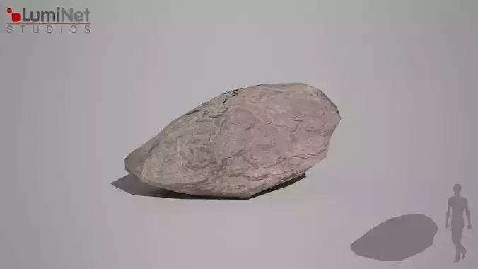 Rock 3 foliage 16 of 25 Low-poly 3D model