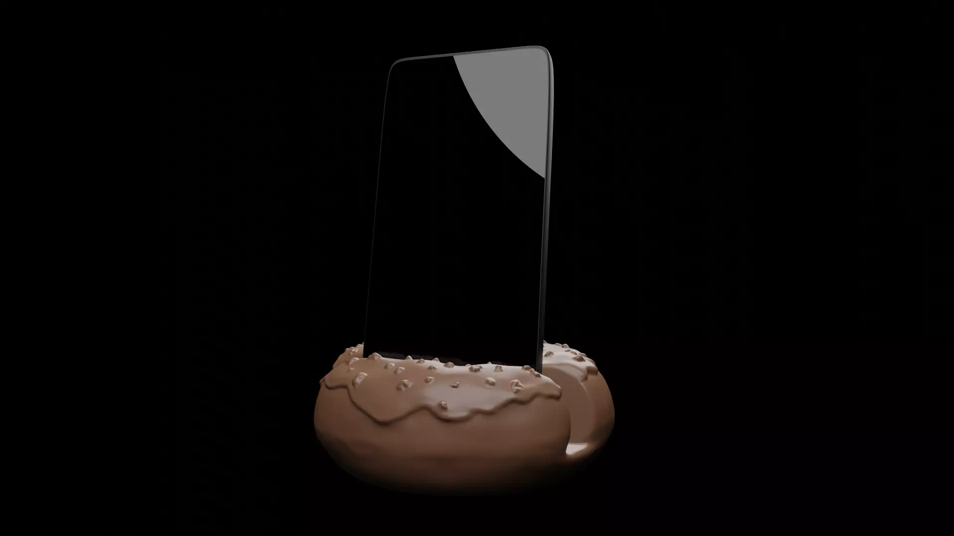 Doughnut Phone Stand 3D print model
