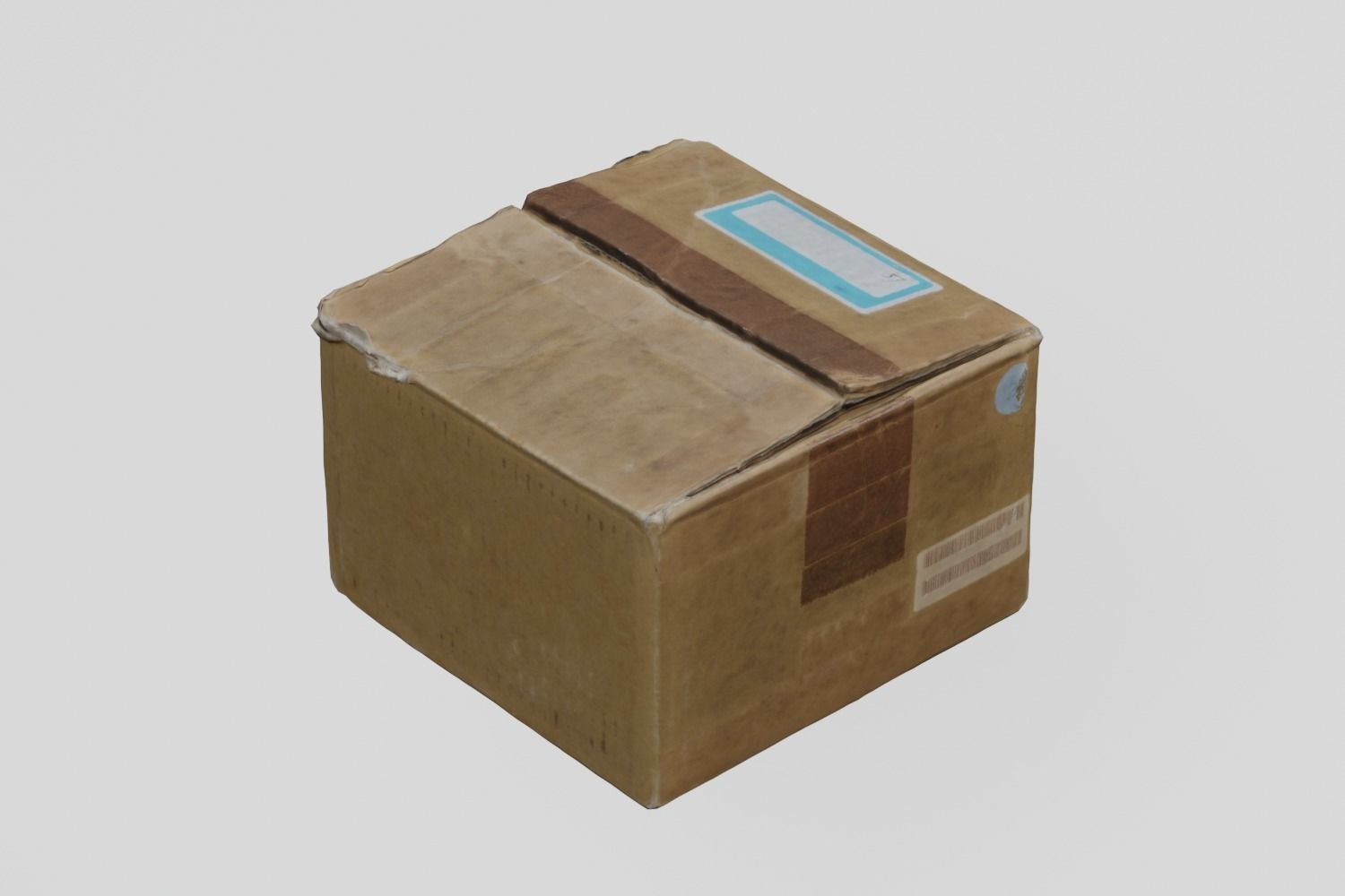Card Box 2 Modern 3D scan PBR 4K textures Low-poly 3D model_3