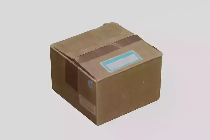 Card Box 2 Modern 3D scan PBR 4K textures