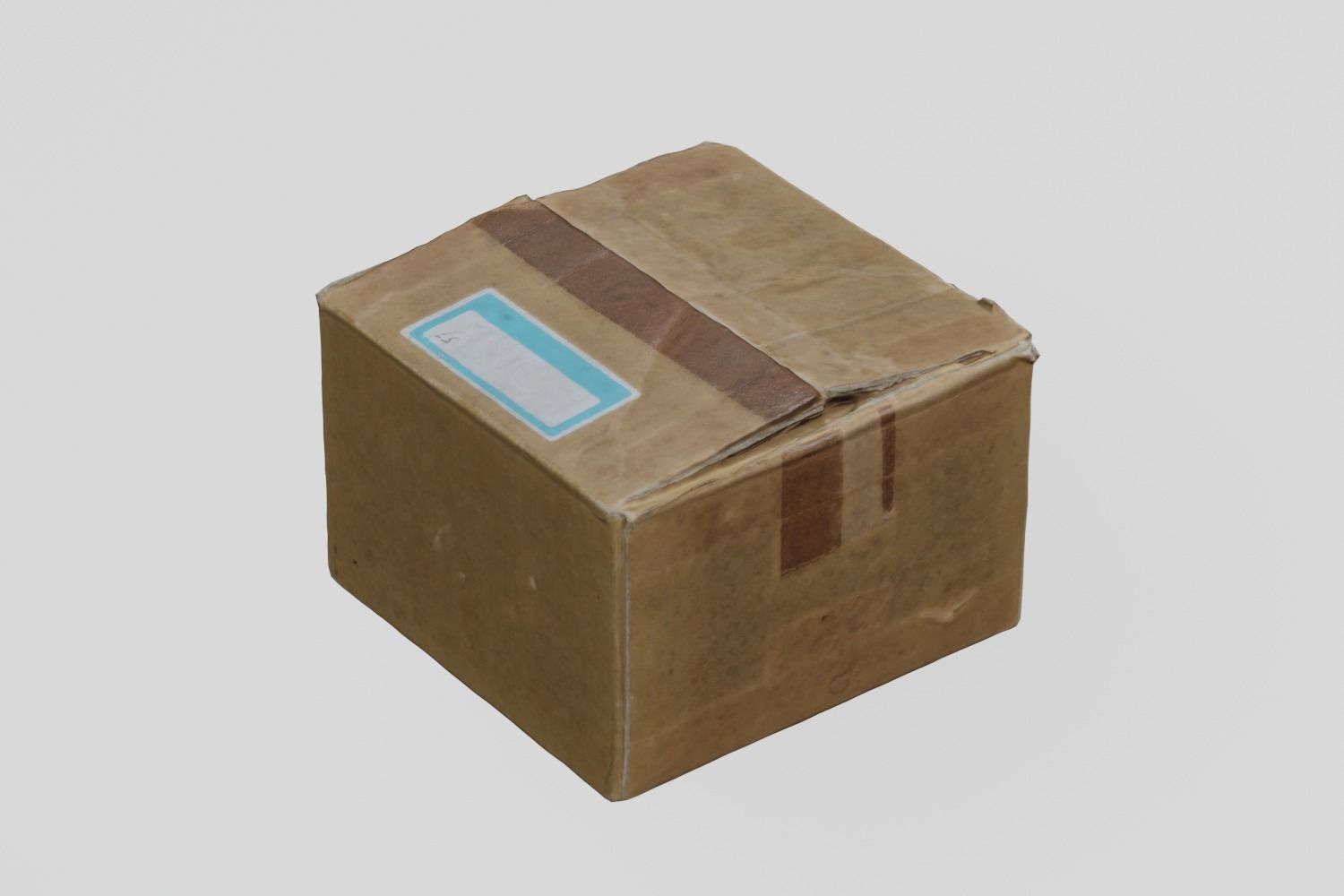 Card Box 2 Modern 3D scan PBR 4K textures Low-poly 3D model_5