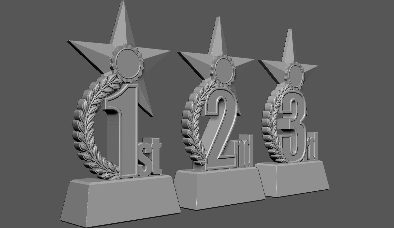 Award Trophy 3D model 3D printable | CGTrader