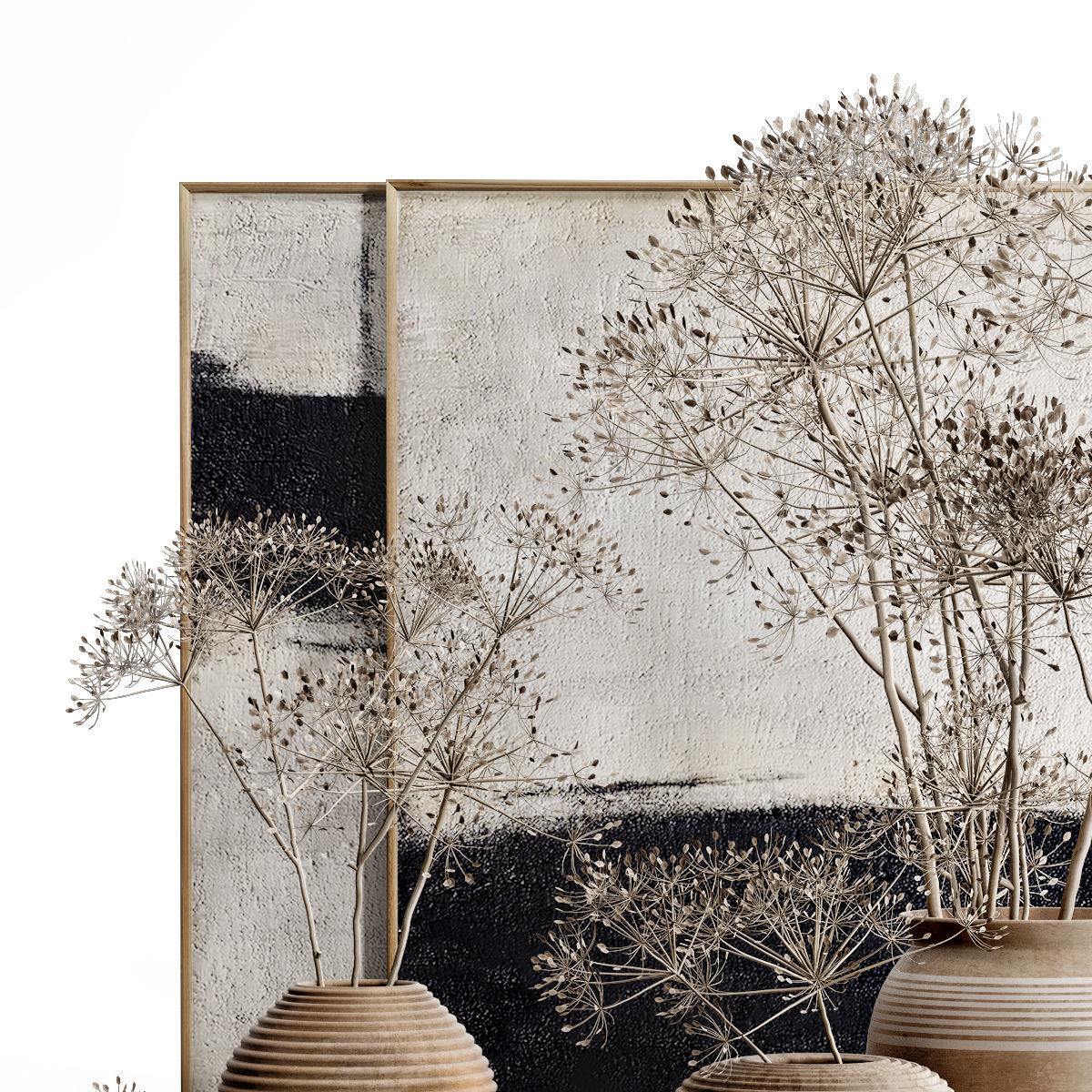 Decor set 32 Heracleum plant 3D model_4