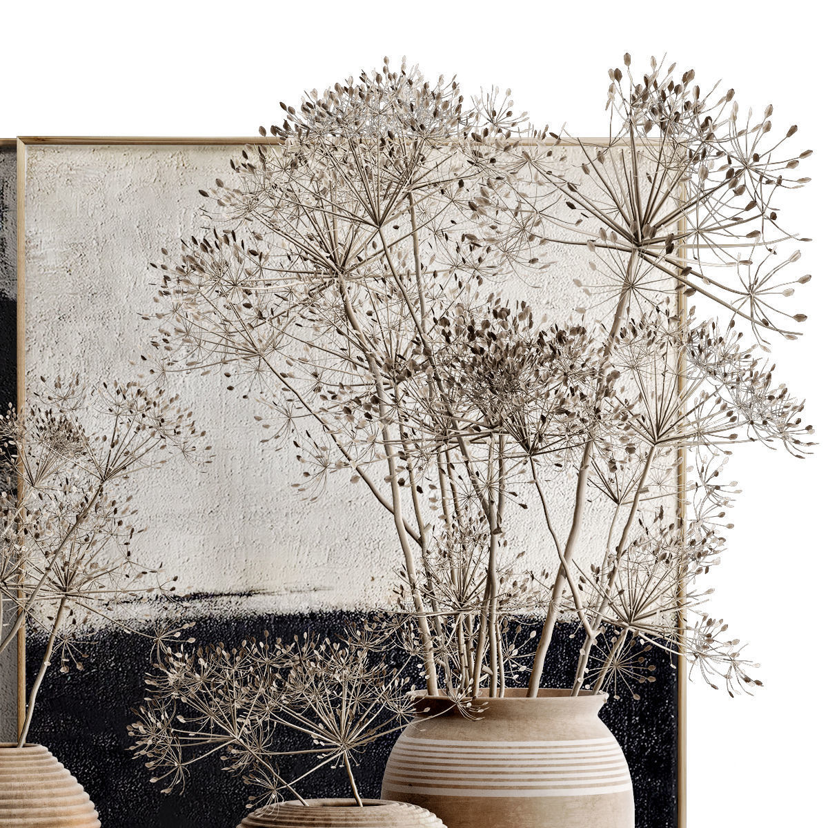 Decor set 32 Heracleum plant 3D model_3