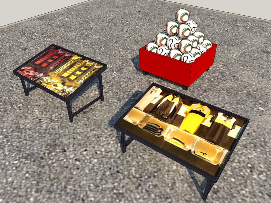 Fan Shop all 10 Levels Low-poly 3D model_5