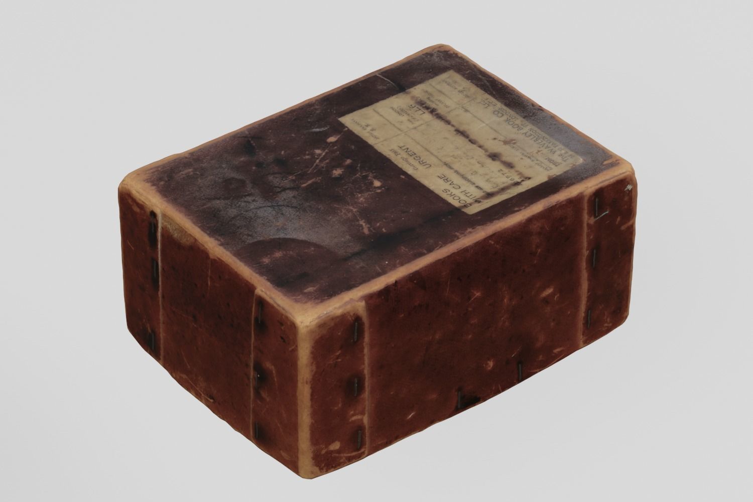 Card Box 4 Mail Order Books  3D scan PBR 4K textures Low-poly 3D model_5