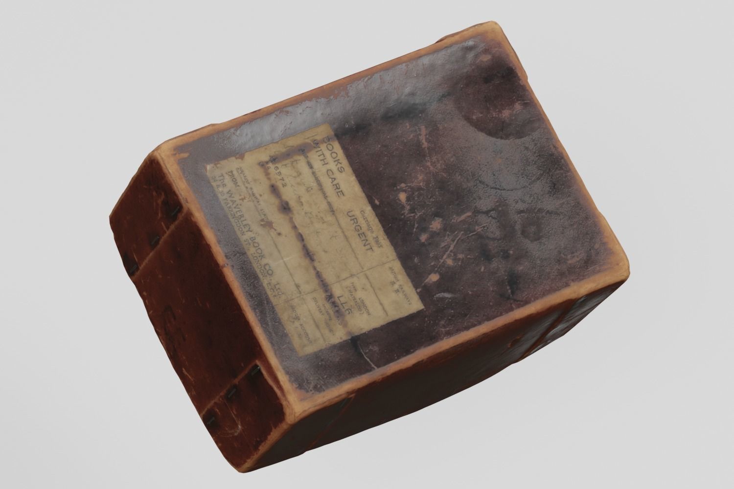 Card Box 4 Mail Order Books  3D scan PBR 4K textures Low-poly 3D model_7