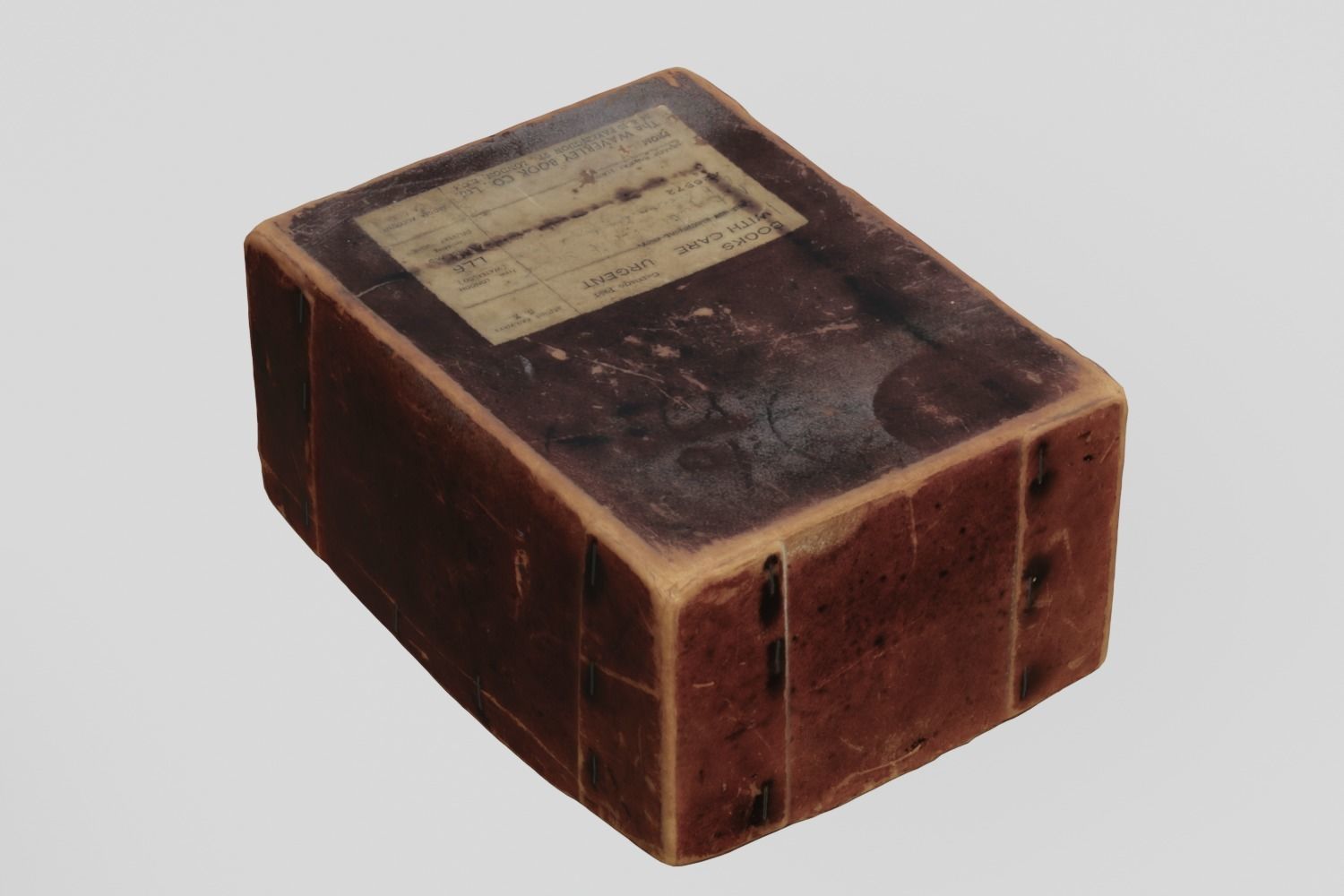 Card Box 4 Mail Order Books  3D scan PBR 4K textures Low-poly 3D model_6