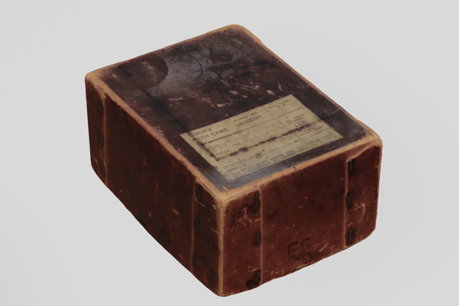 Card Box 4 Mail Order Books  3D scan PBR 4K textures Low-poly 3D model_4