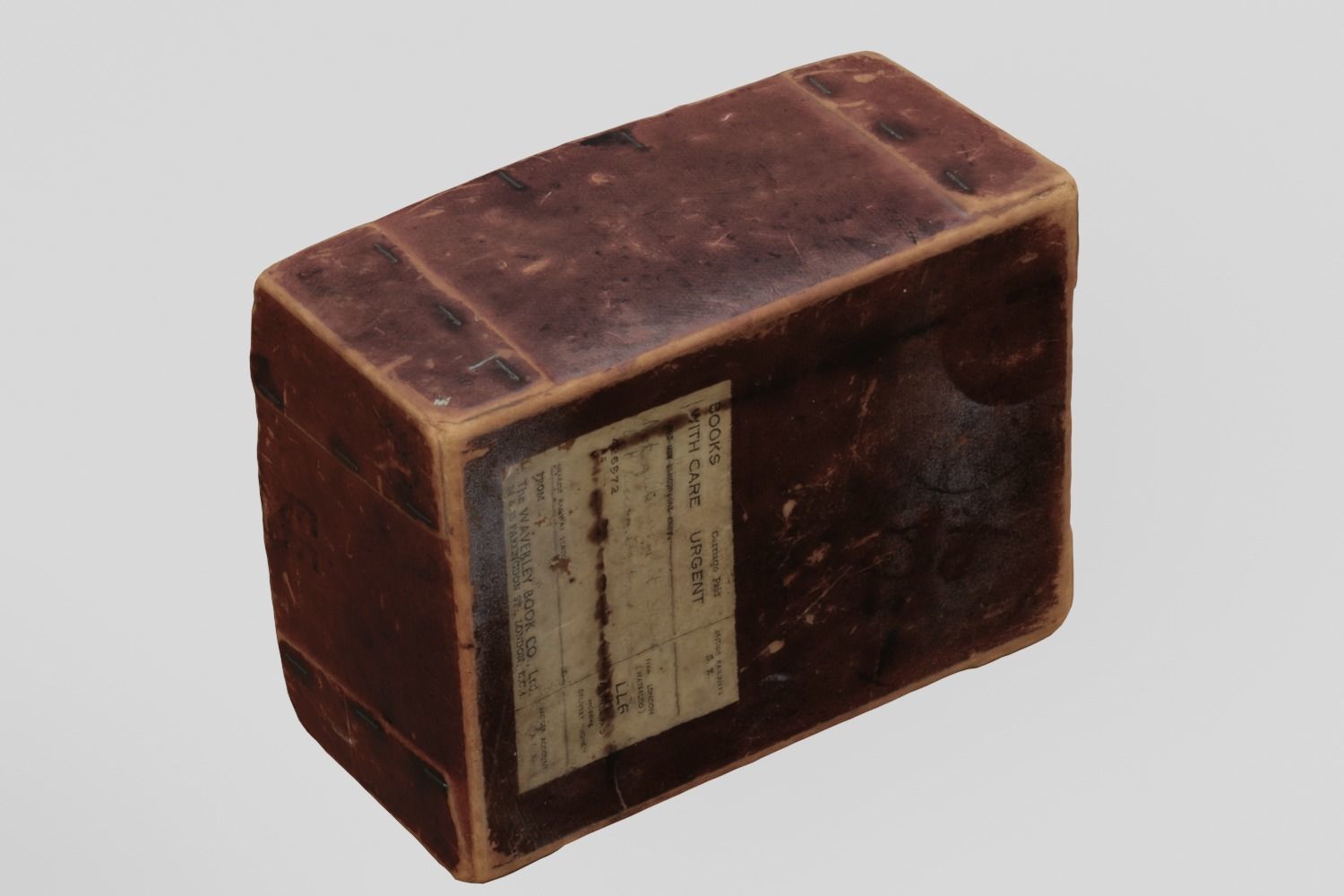 Card Box 4 Mail Order Books  3D scan PBR 4K textures Low-poly 3D model_8