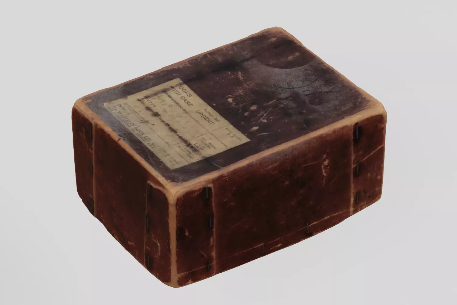 Card Box 4 Mail Order Books  3D scan PBR 4K textures Low-poly 3D model_0