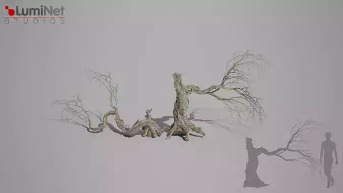 Deadsapling 01 foliage 8 of 25 Low-poly 3D model