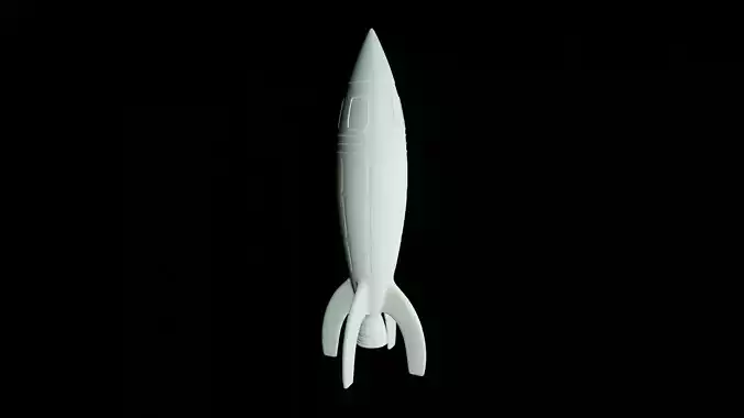 Space Rocket 3D print model