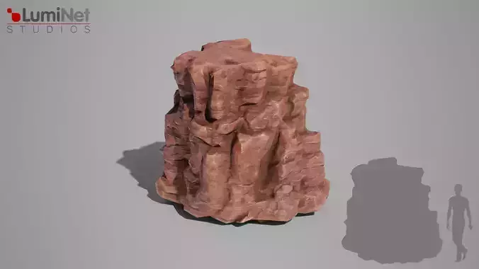 Cliff 2 foliage 7 of 25 Low-poly 3D model