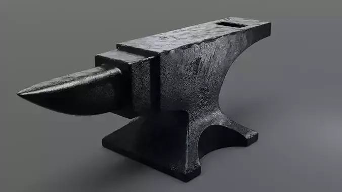 Low Poly Anvil Low-poly 3D model