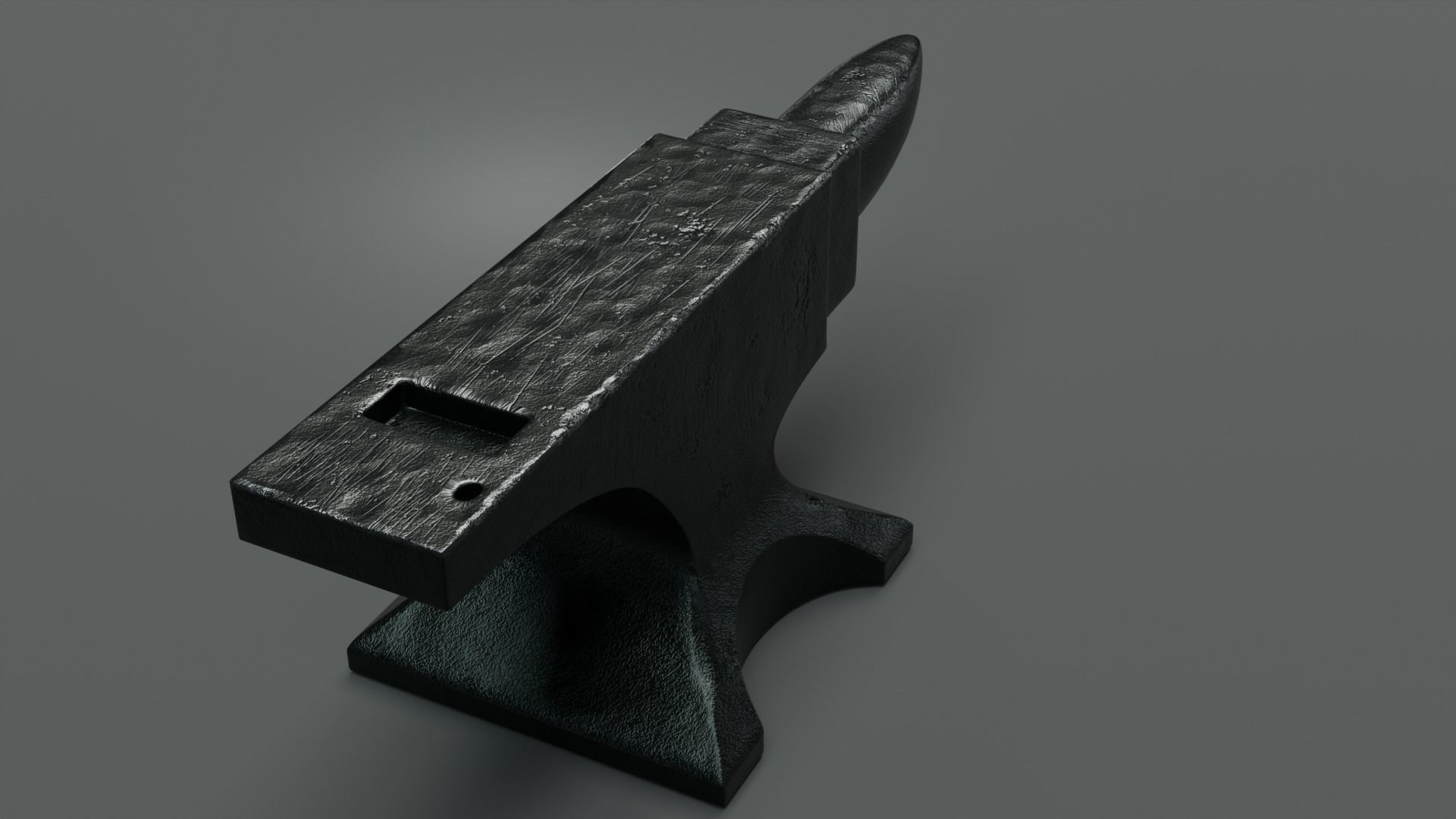 Low Poly Anvil Low-poly 3D model_1