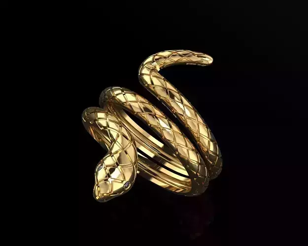 Ring snake 3d print model