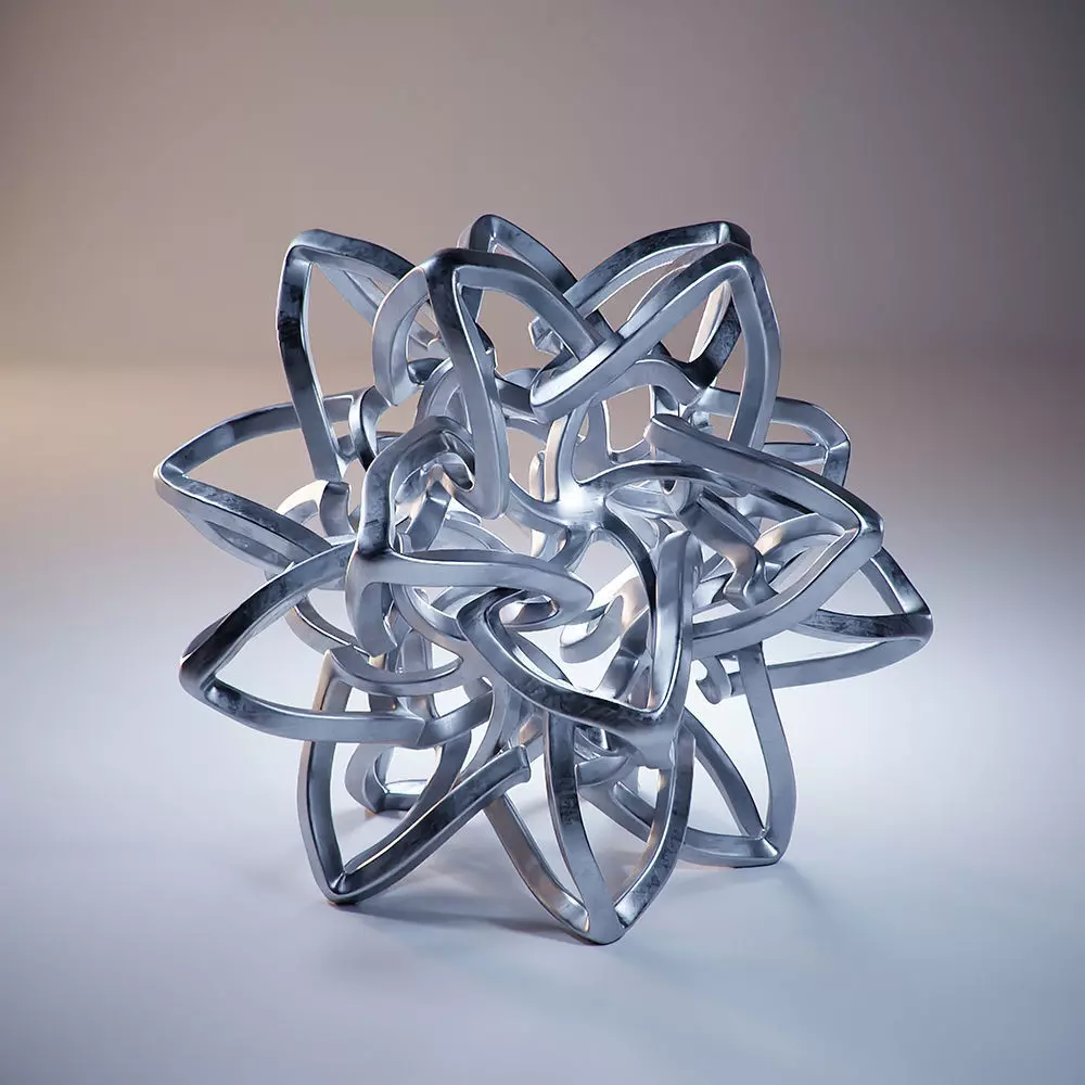 3D Printable Interlocked Star Nest 3D print model_0