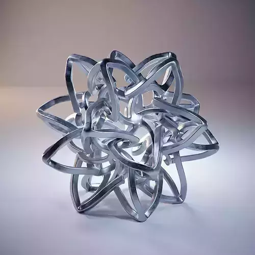3D Printable Interlocked Star Nest 3D print model