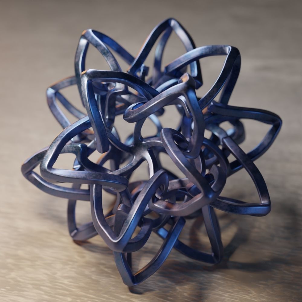 3D Printable Interlocked Star Nest 3D print model_3