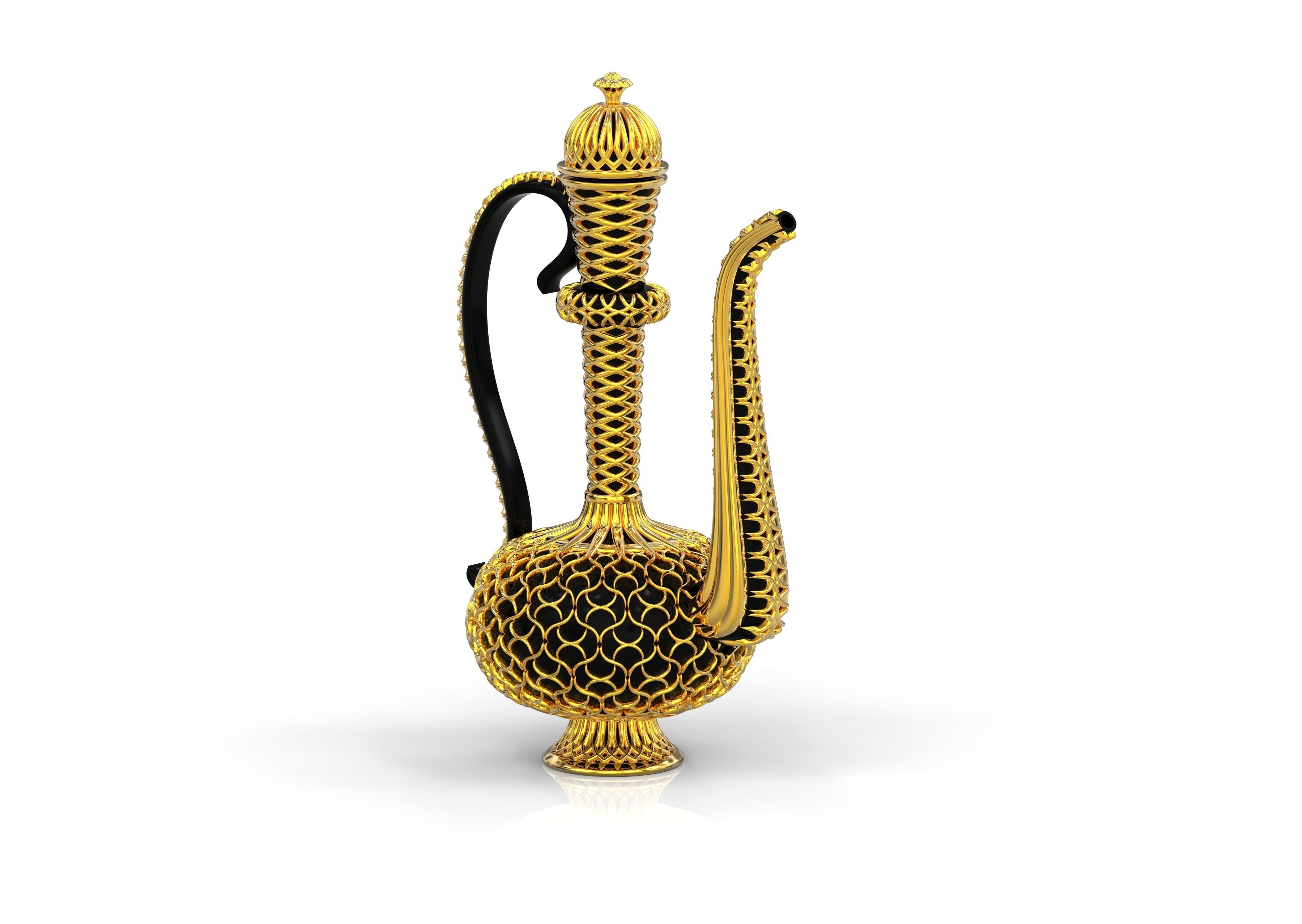 Antique Mughal Surahi 3D print model_5