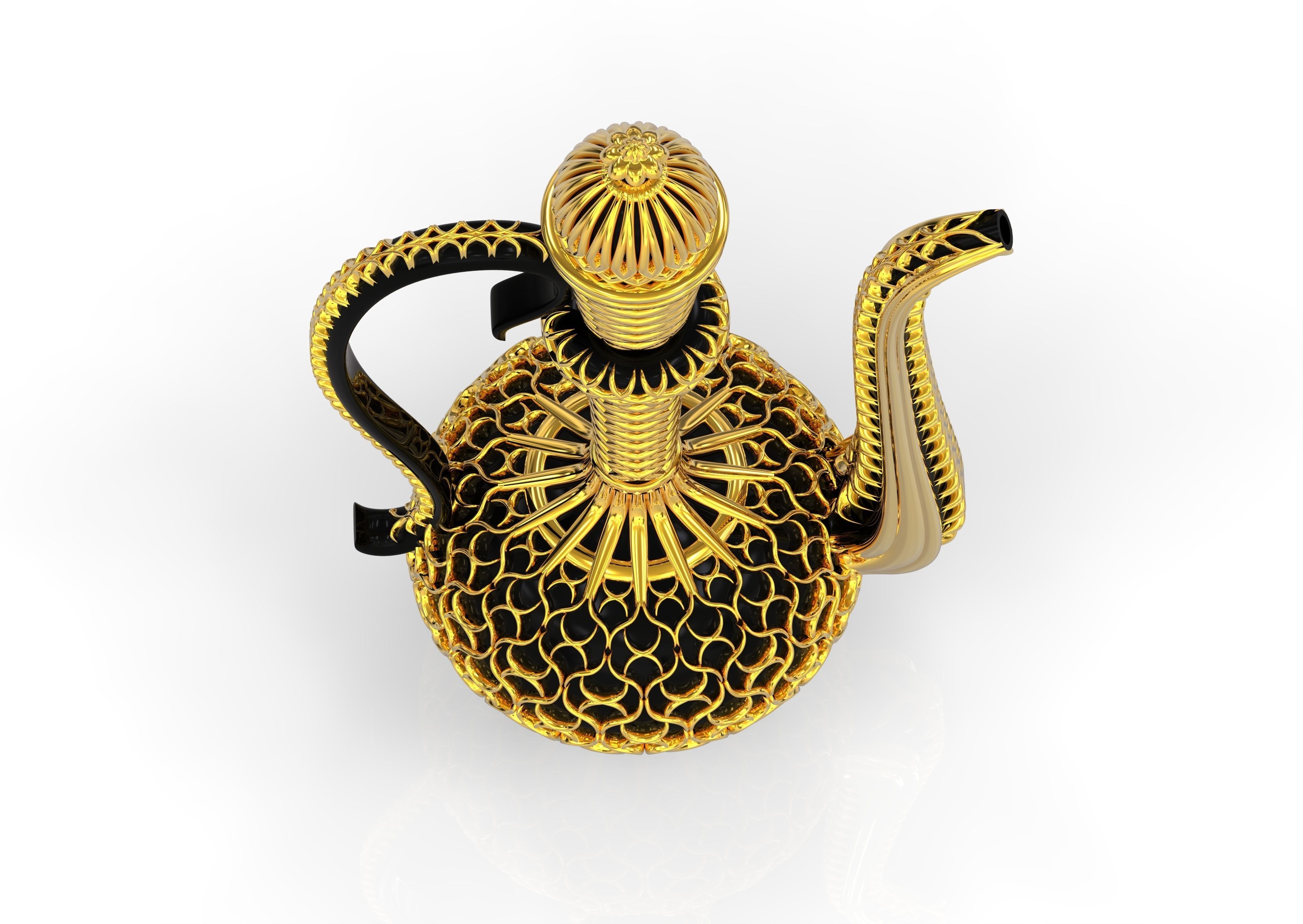 Antique Mughal Surahi 3D print model_7