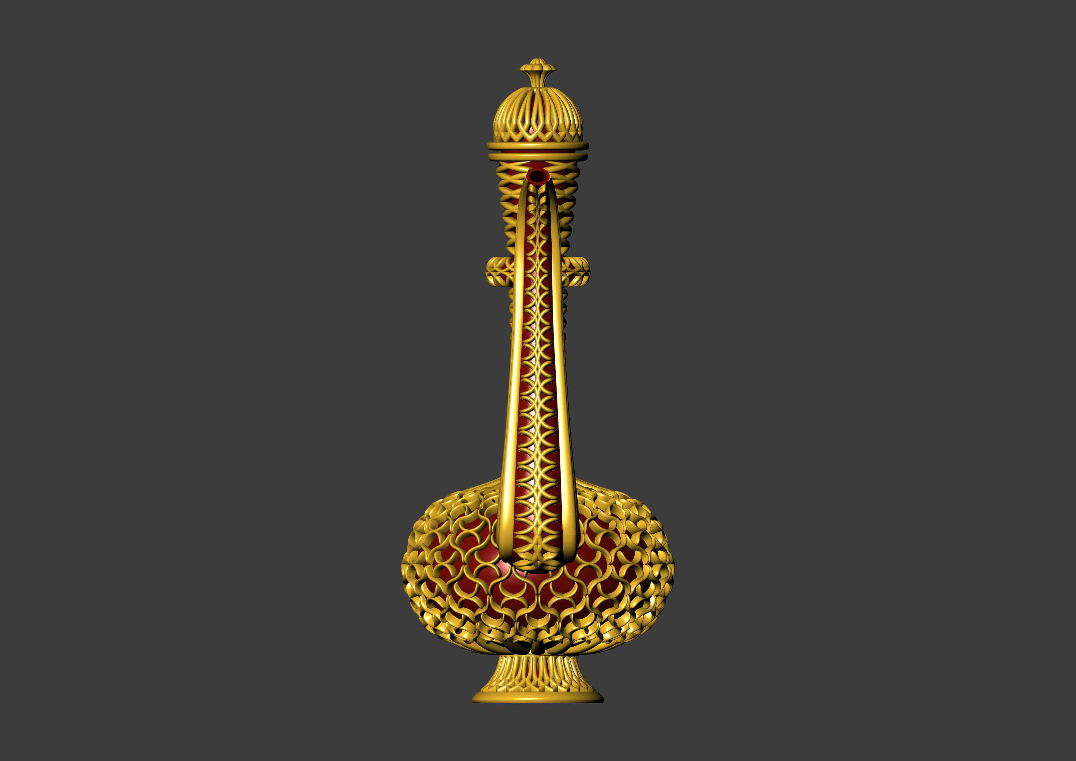 Antique Mughal Surahi 3D print model_29