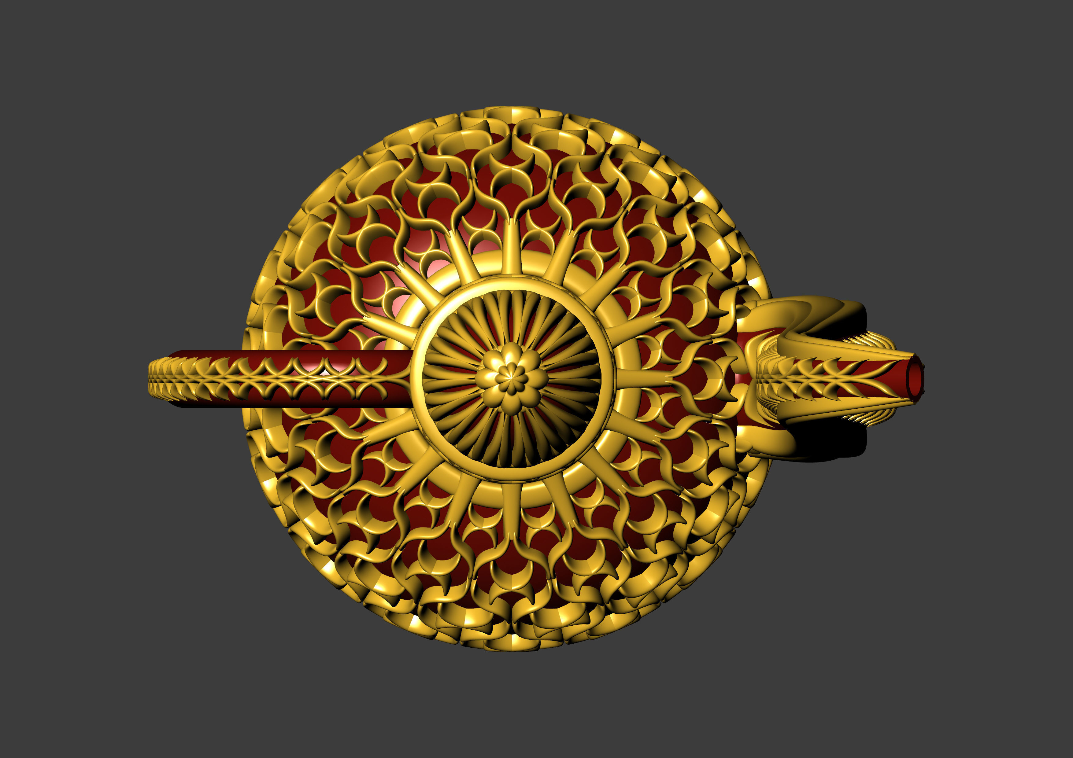 Antique Mughal Surahi 3D print model_22