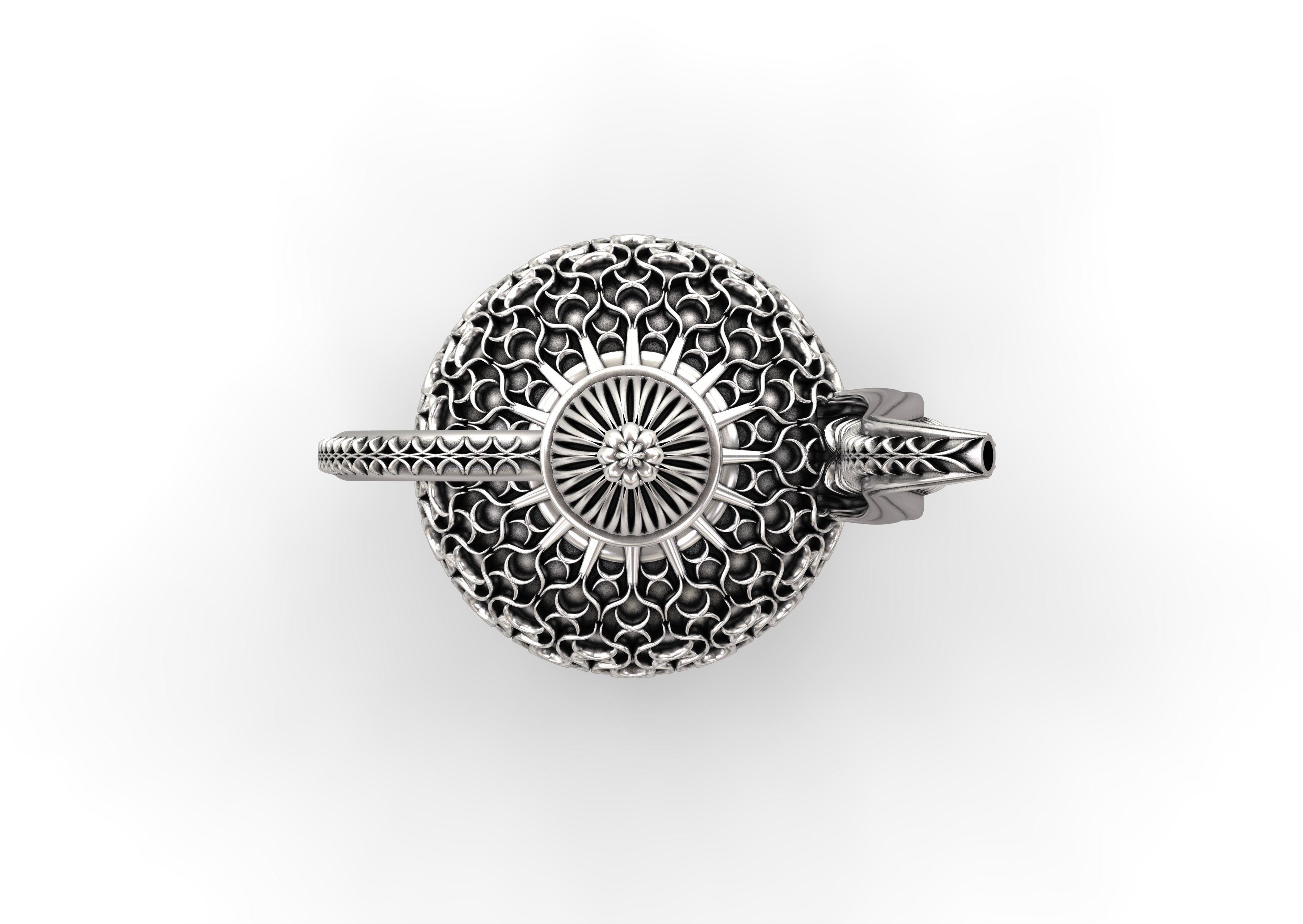 Antique Mughal Surahi 3D print model_13