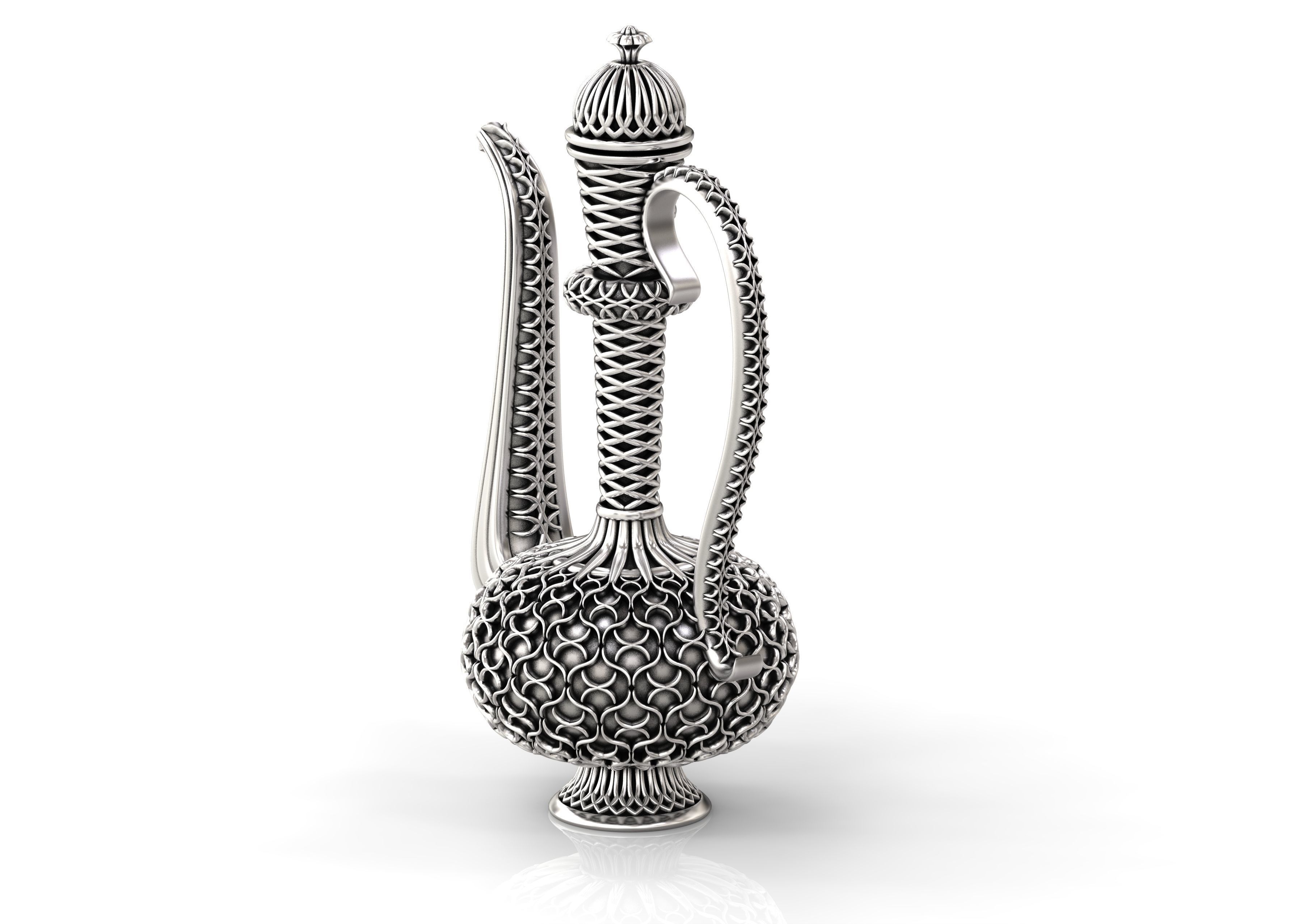 Antique Mughal Surahi 3D print model_9