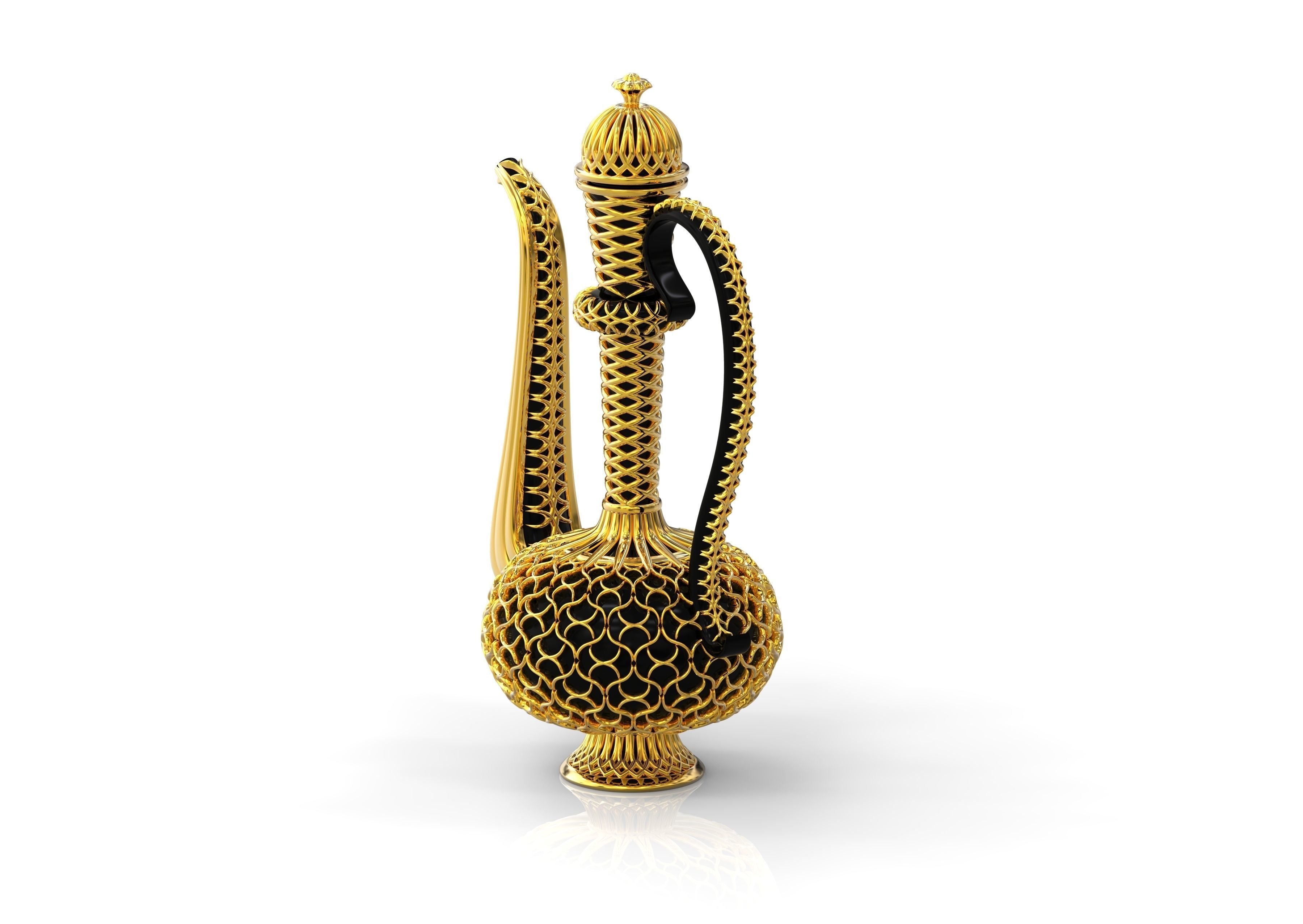 Antique Mughal Surahi 3D print model_8