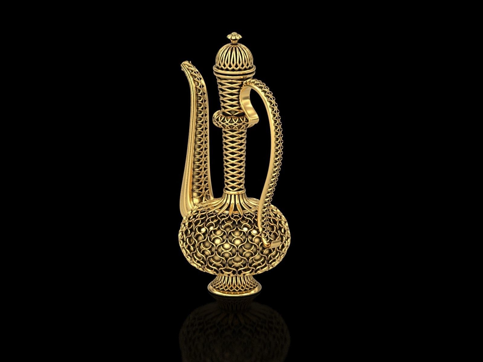 Antique Mughal Surahi 3D print model_17