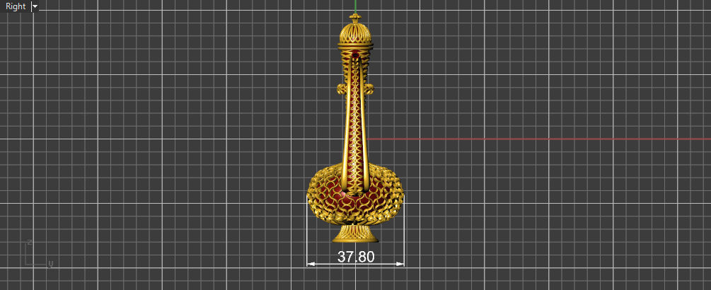 Antique Mughal Surahi 3D print model_25