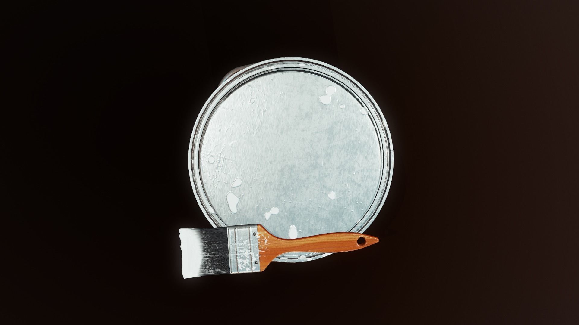 Paint Bucket - Tutorial Included Low-poly 3D model_12