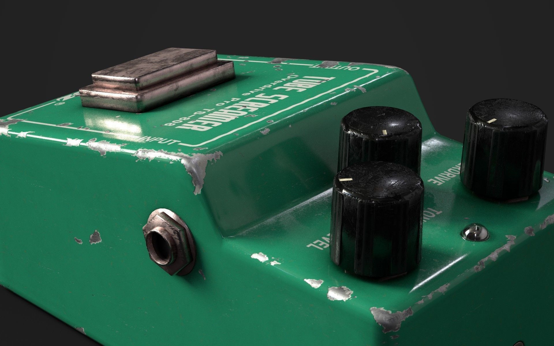 Vintage Ibanez Tube Screamer TS-808 Guitar Pedal  3D model_8