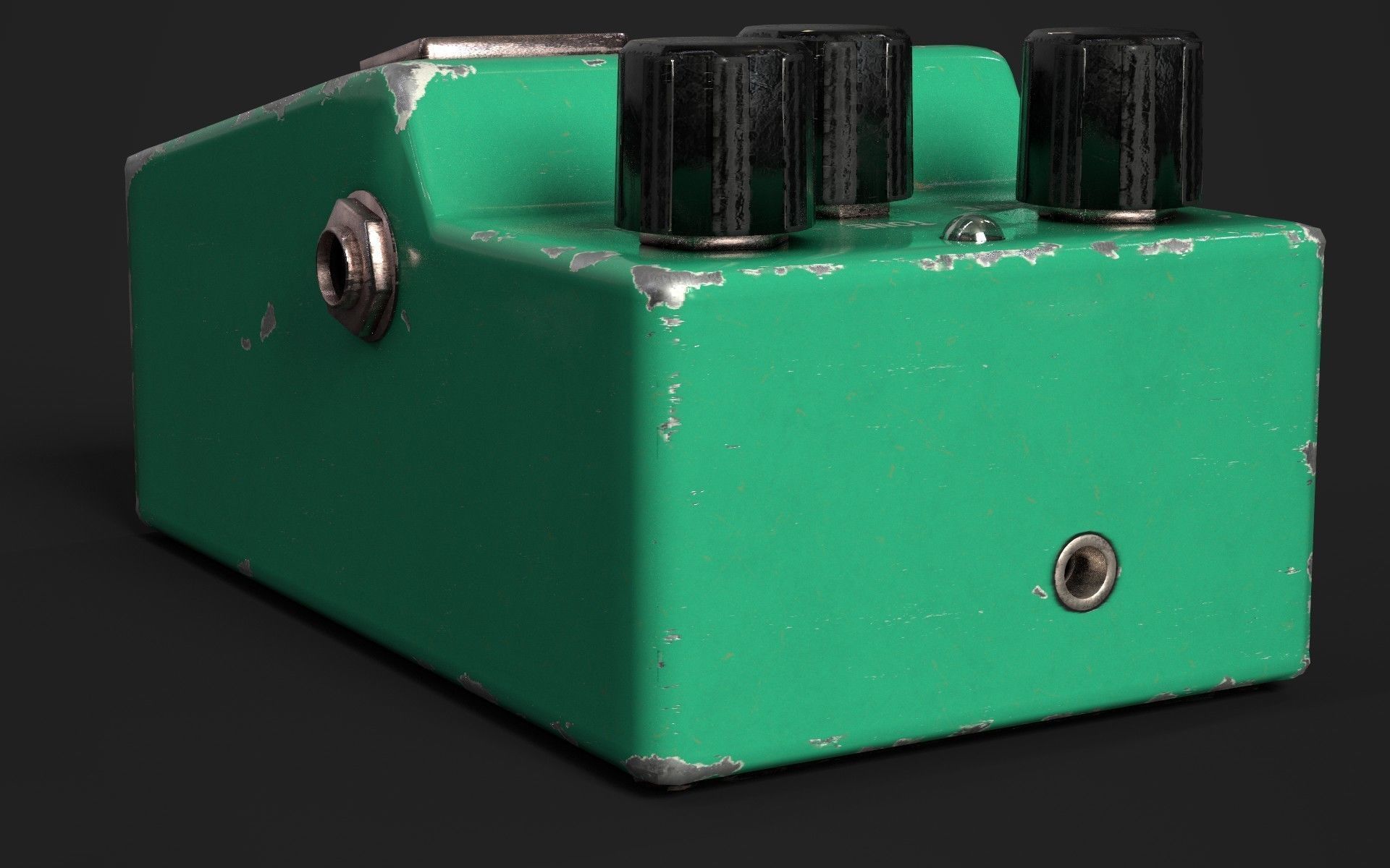 Vintage Ibanez Tube Screamer TS-808 Guitar Pedal  3D model_3