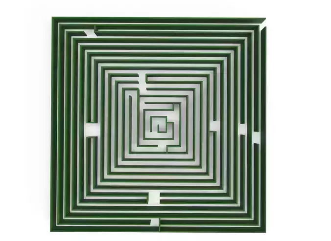 square shaped labyrinth 