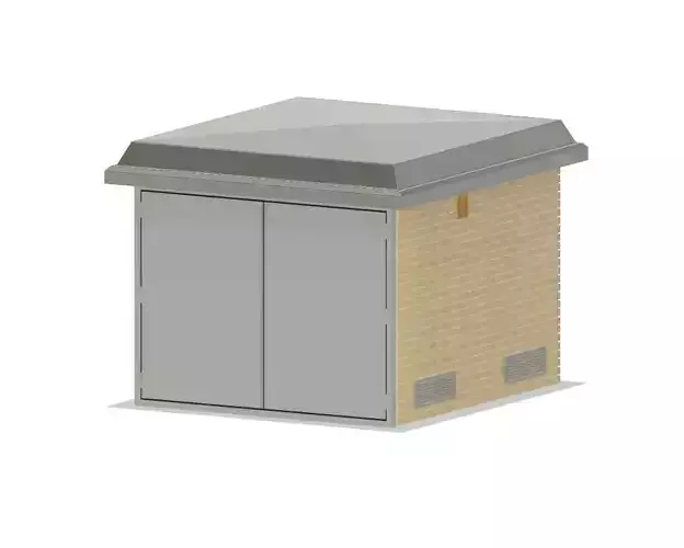 Model Railway - Electricity Substation Building 3D print model