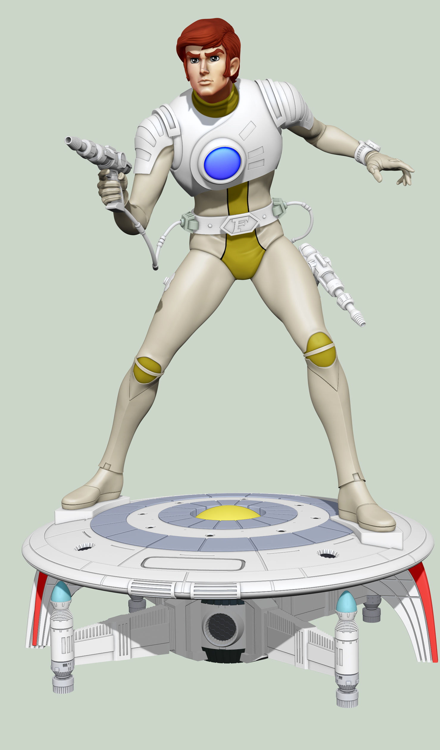 Captain Future - Capitaine Flam 3D model_1