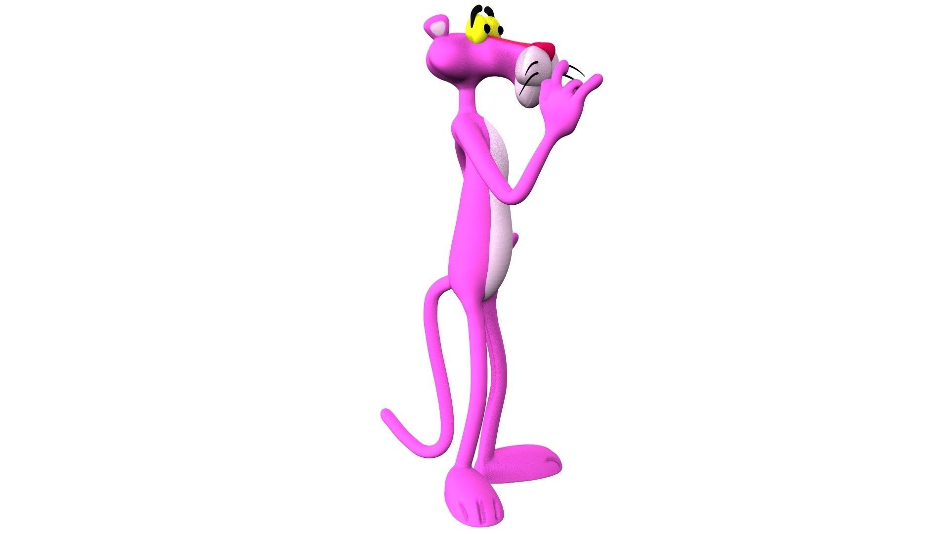 Pink Panter fan art 3D model_3