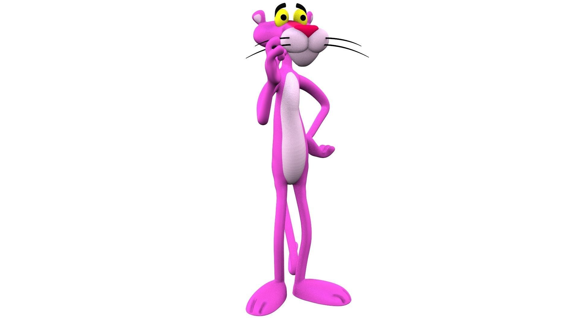 Pink Panter fan art 3D model_1