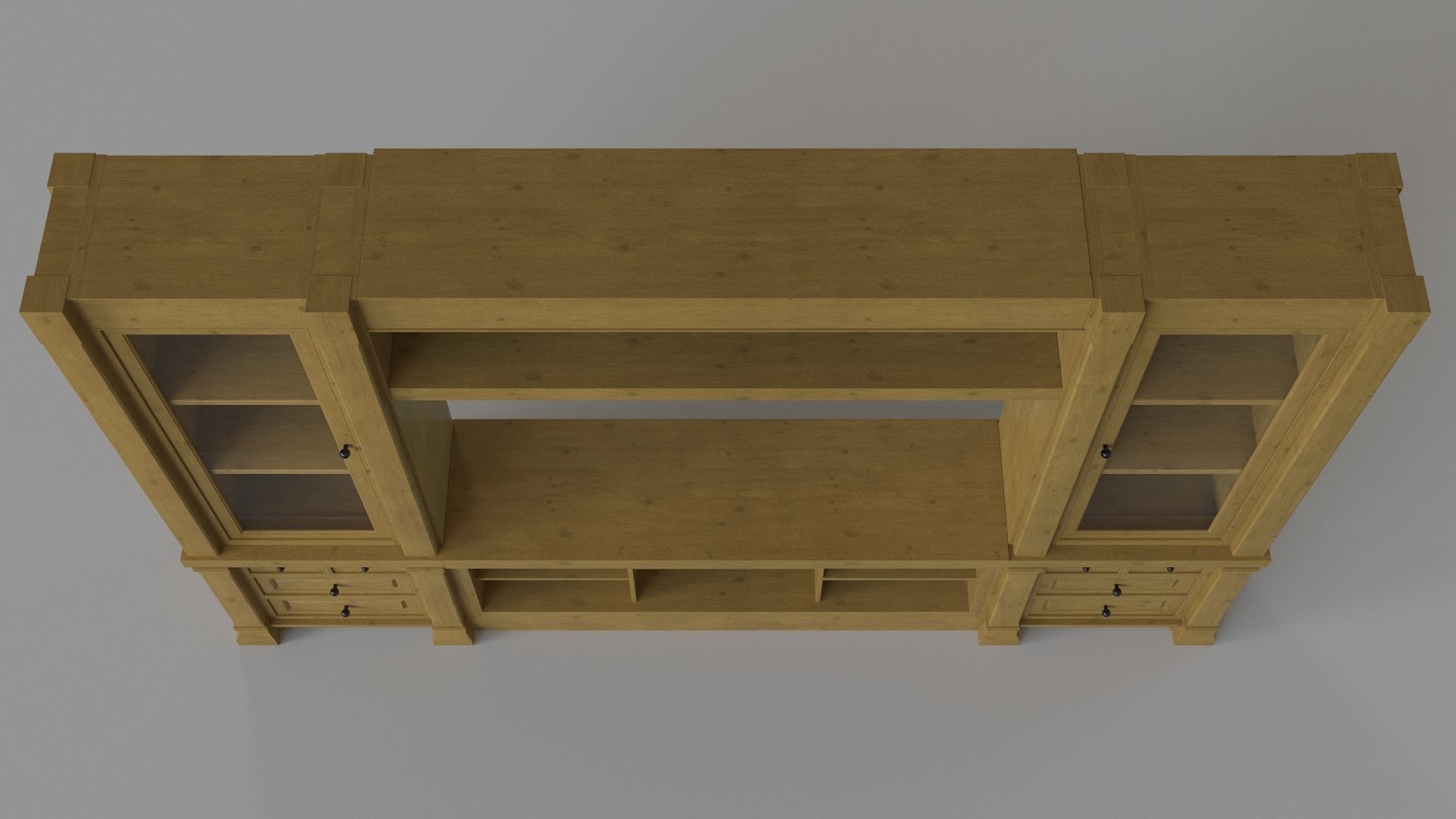 Entertainment Media Console 3D model_3