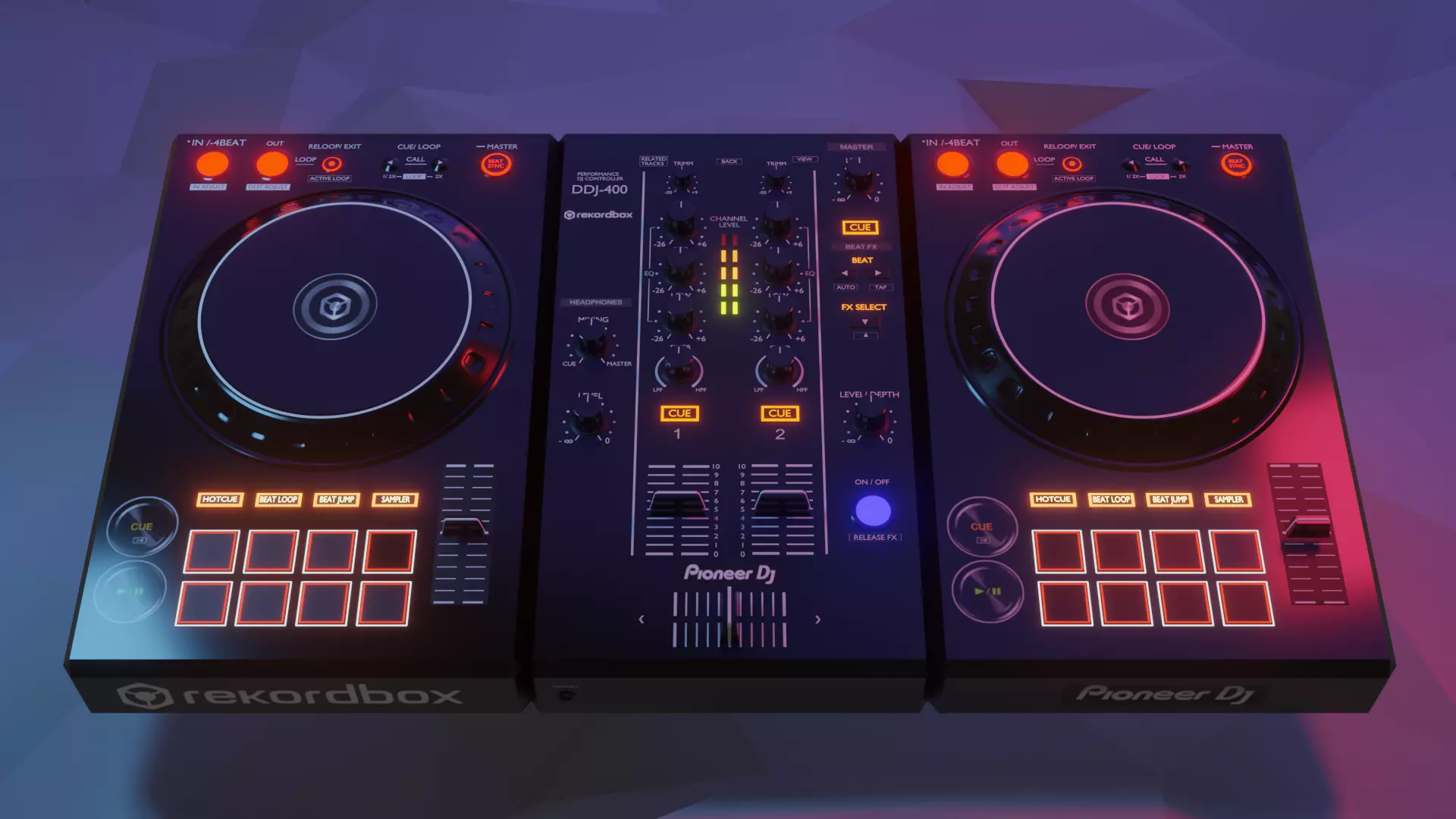 DDJ-400 PIONEER 3D model_0