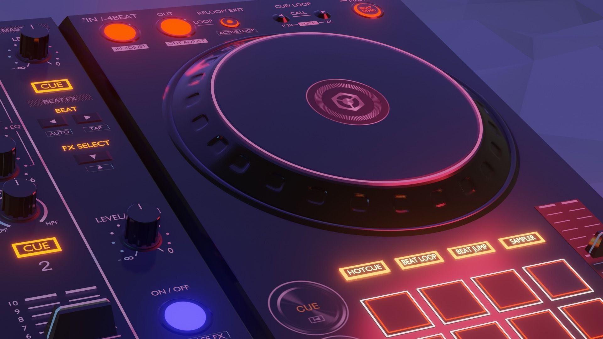 DDJ-400 PIONEER 3D model_4