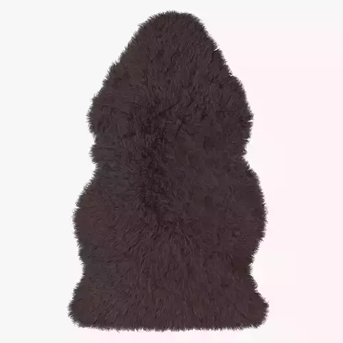 Artificial Sheepskin brown 3D model