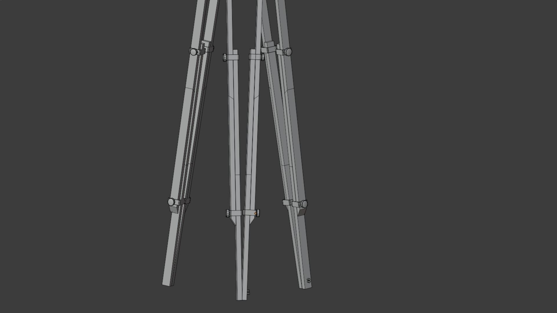 Old vintage movie camera 3D model_8